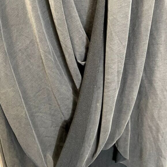 laju Deep V-Neck Long Sleeve Wrap Front Loose Sweater Pullover Tops NWT - Picture 6 of 6